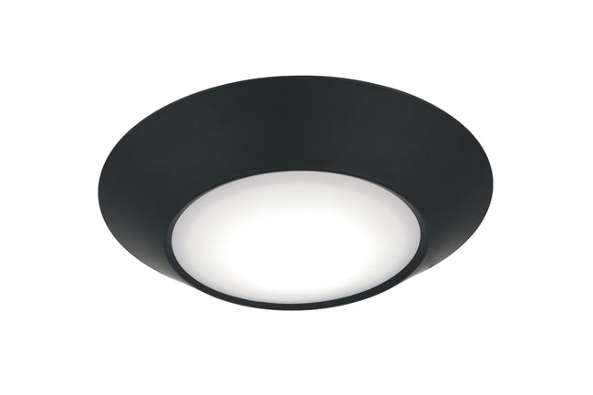 X9306-FB-LED-5CCT - LED Flush 7.5" Wide Flush Mount - Flat Black