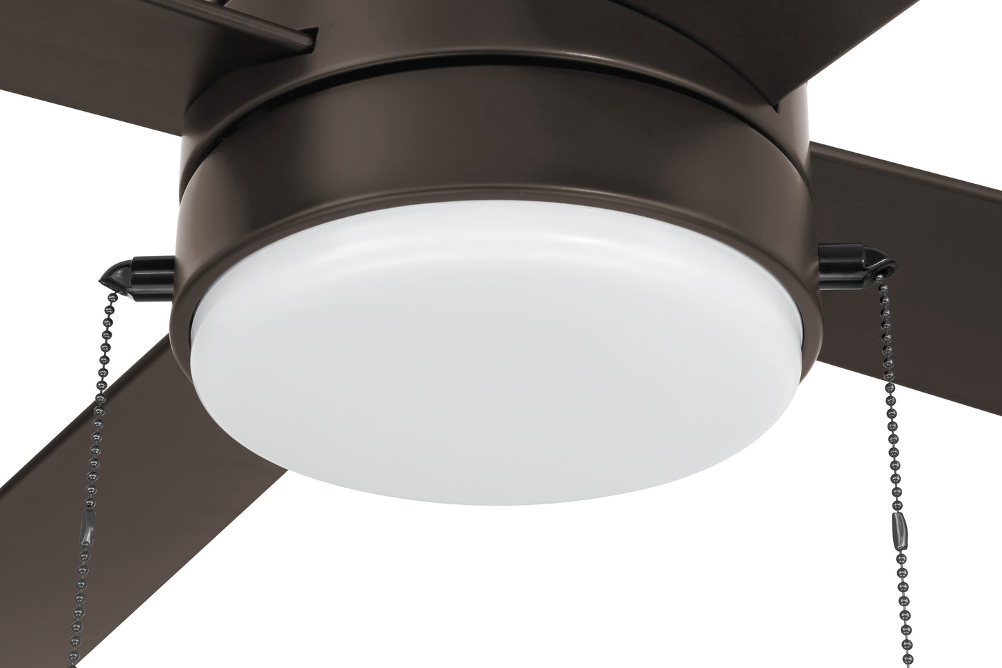 OMCY52CBZ4-PC - Outdoor McCoy 52 4 Blade with Pull Chains 52" 4 Blade Indoor Outdoor Ceiling Fan with Light Kit - Classic Bronze