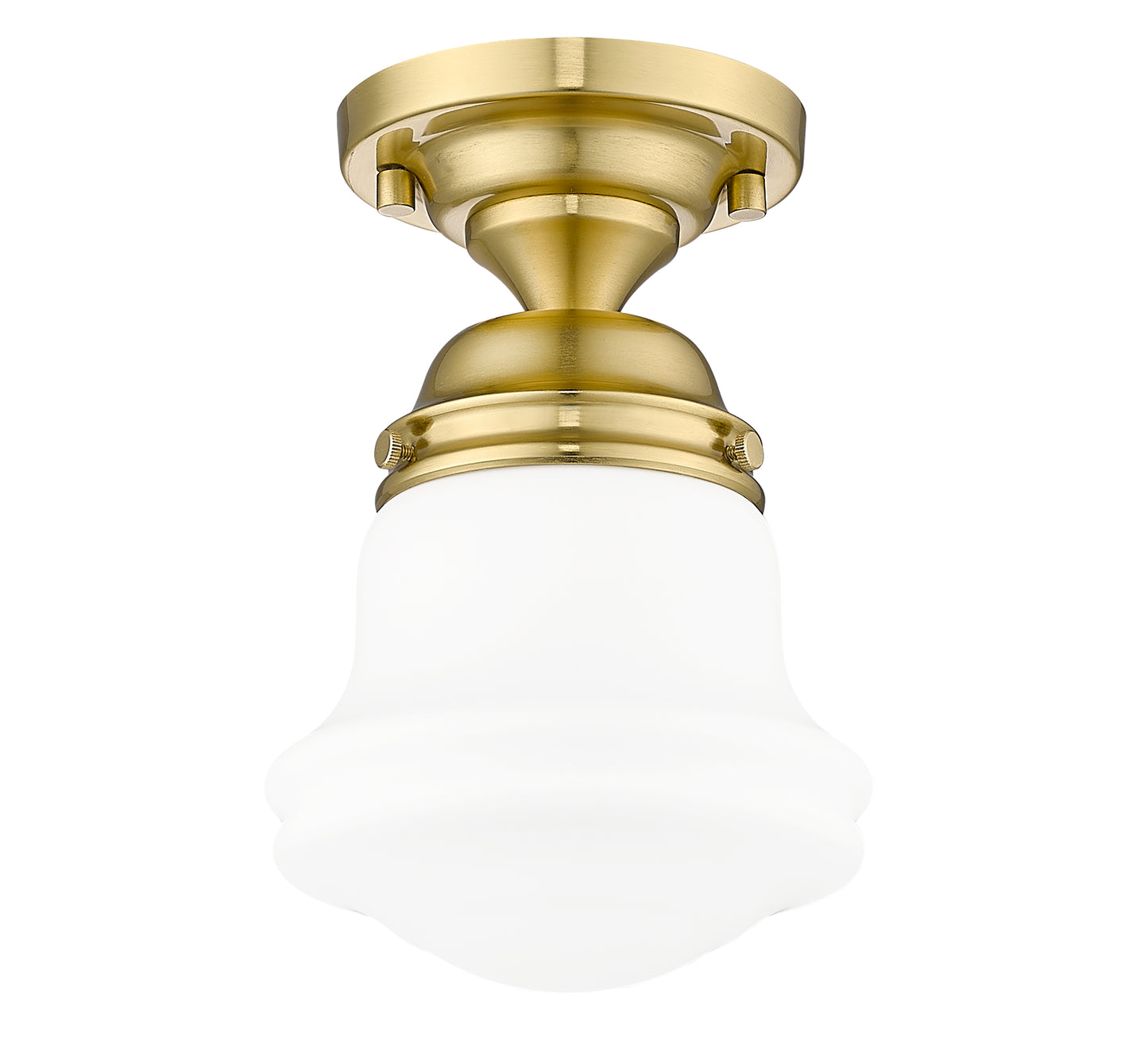 735F1-LG - Vaughn 1 Light Flush 6" Mount - Luxe Gold