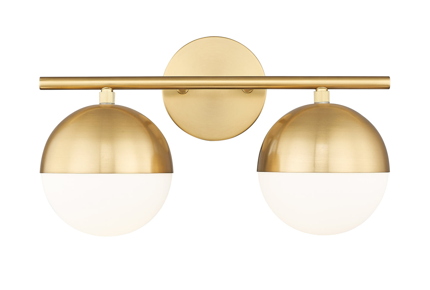 7517-2V-MGLD - Realm Sphere 2 Light 16" Vanity - Modern Gold