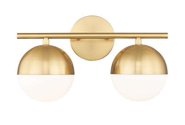 7517-2V-MGLD - Realm Sphere 2 Light 16" Vanity - Modern Gold
