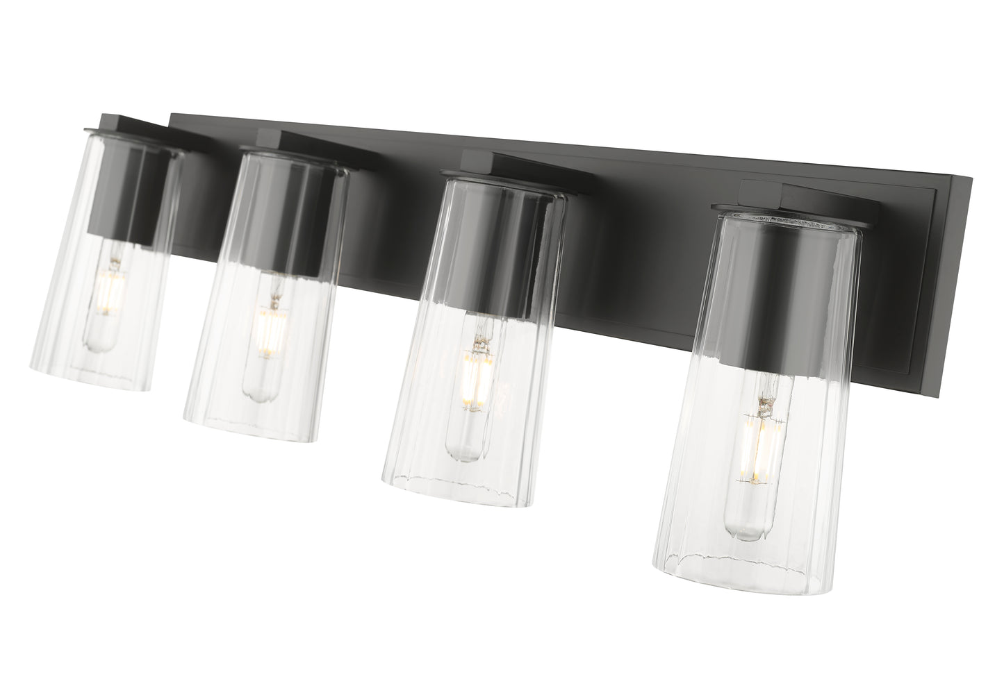 826-4V-MB - Titus 4 Light 32" Vanity - Matte Black