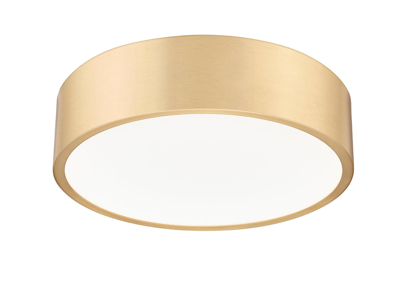 1017F16-MGLD-LED - Coronado 1 Light Flush 16" Mount - Modern Gold