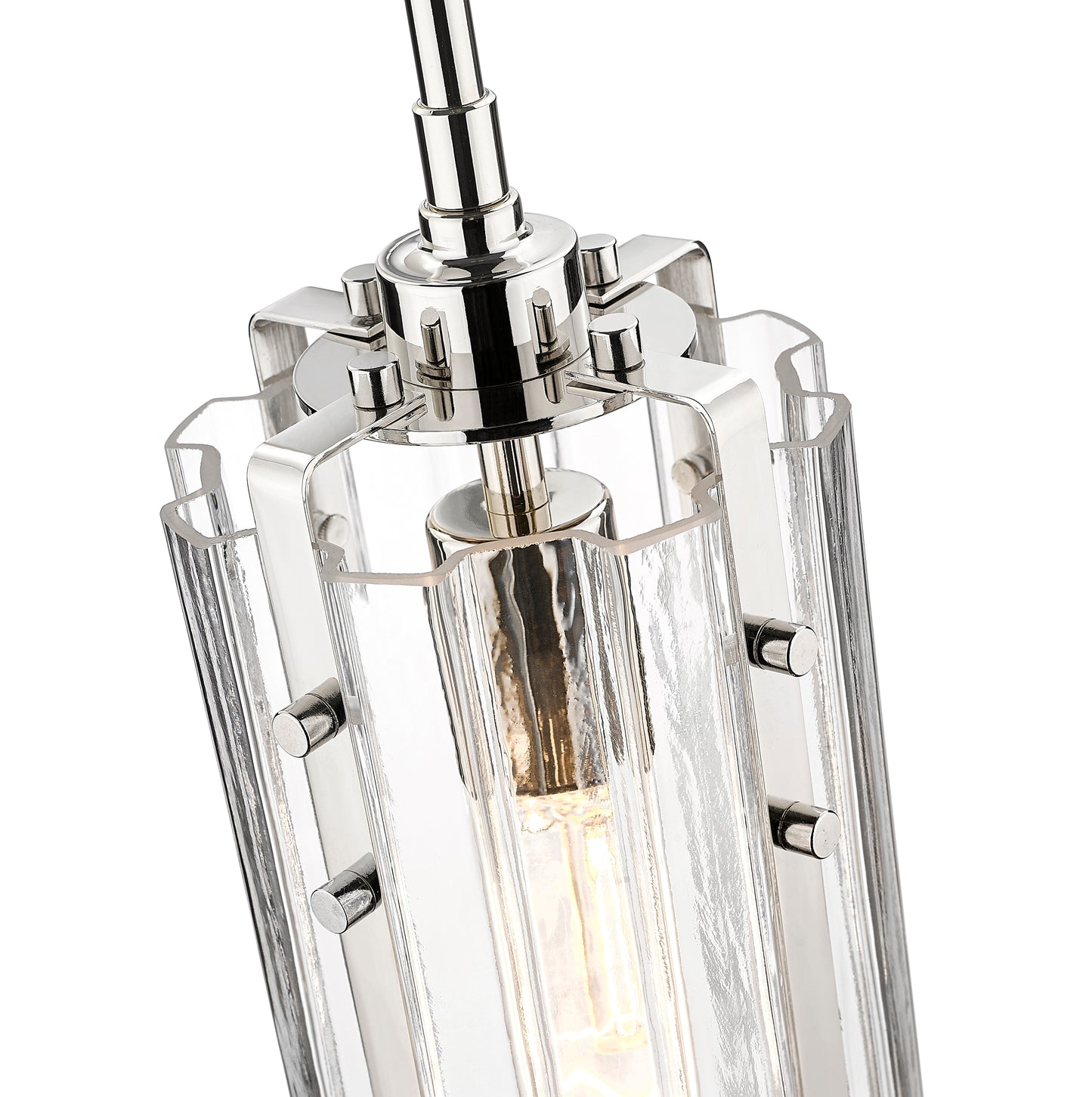 3036MP-PN - Alverton 1 Light 6" Pendant - Polished Nickel