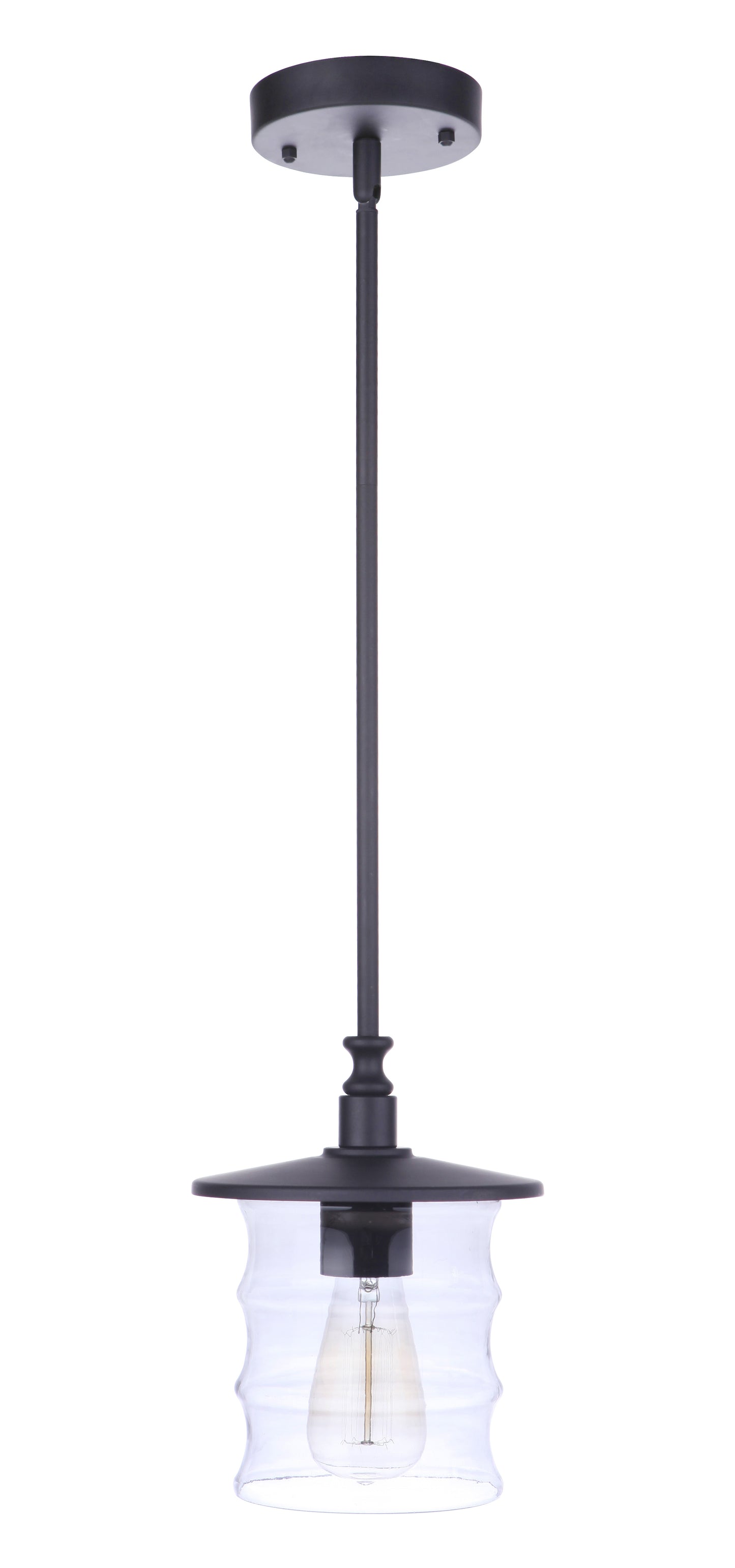 ZA3611-MN - Canon 1 Light 7.5" Wide Outdoor Pendant - Midnight