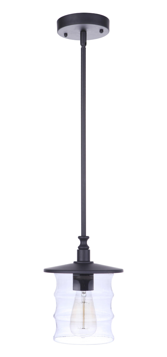 ZA3611-MN - Canon 1 Light 7.5" Wide Outdoor Pendant - Midnight