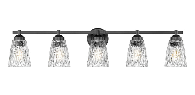 1960-5V-MB - Andree 5 Light 40" Vanity - Matte Black