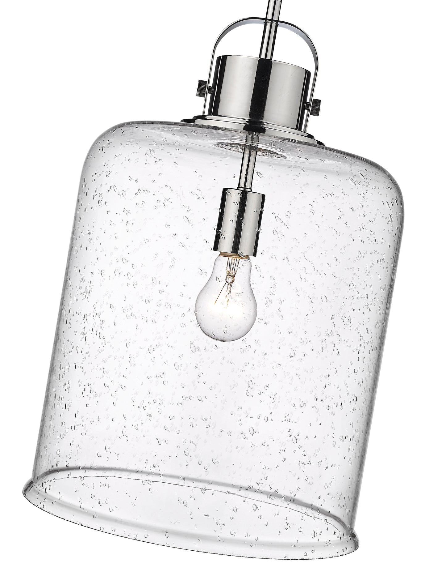 340P12-CH - Kinsley 1 Light 12" Pendant - Chrome