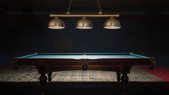 2306-3HBR-D12HBR - Cordon 3 Light 55" Billiard - Heritage Brass
