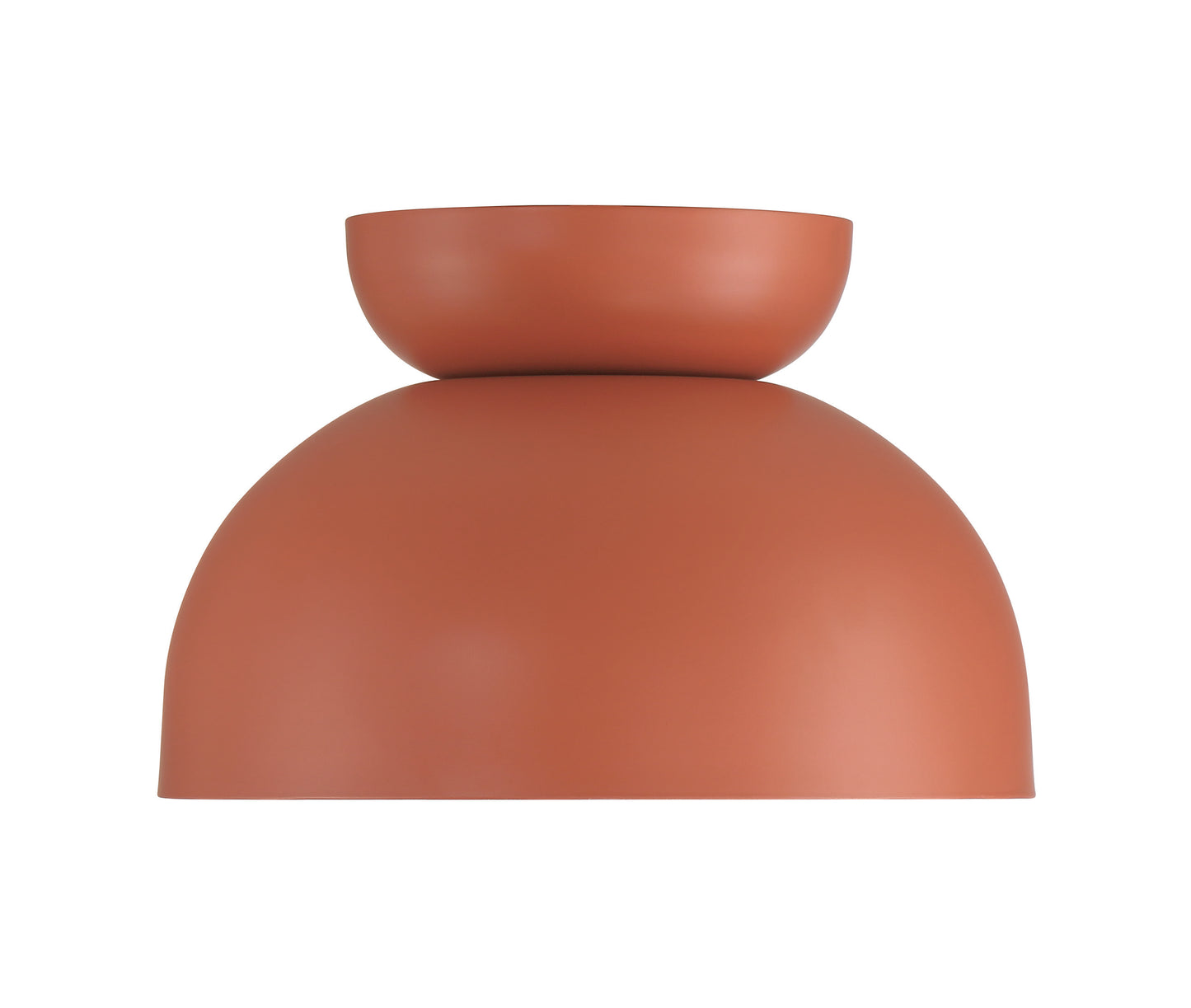 59181-BCY - Ventura Dome 1 Light 10.5" Wide Flush Mount - Baked Clay