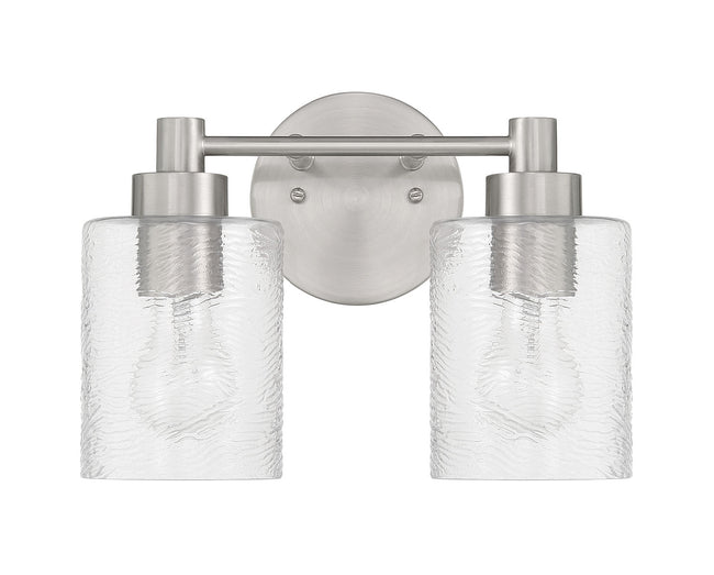 60202-BNK - Lyndsey 2 Light 12.38" Wide Vanity Light - Brushed Nickel