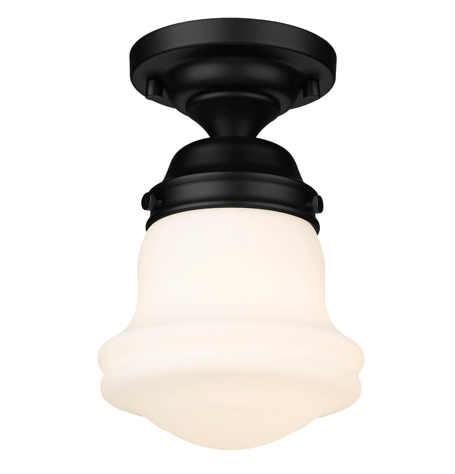 735F1-MB - Vaughn 1 Light Flush 6" Mount - Matte Black