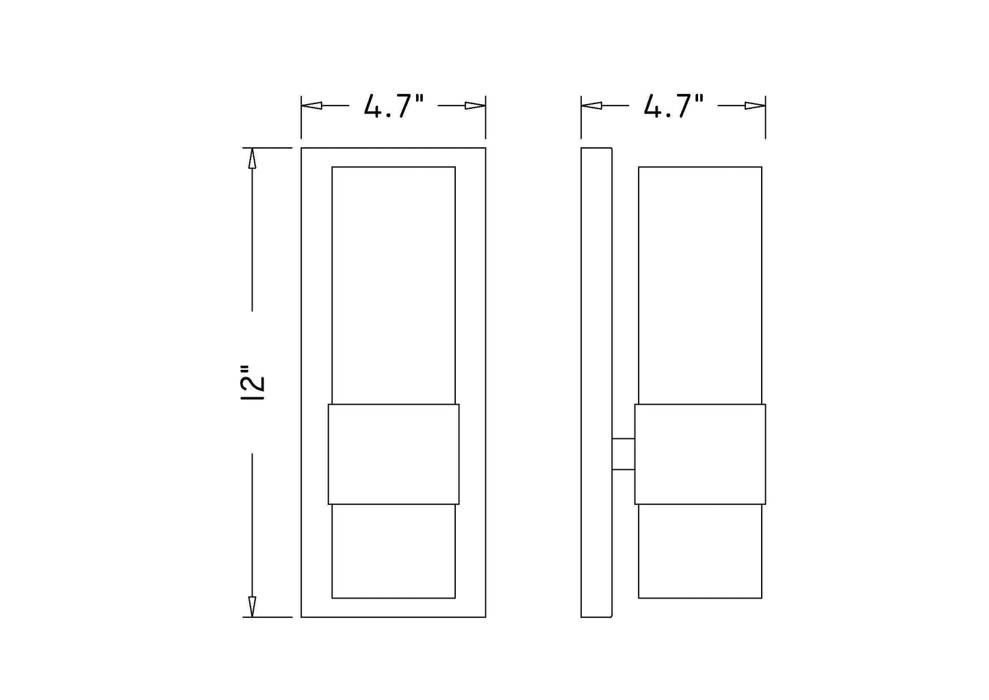 343-1S-PN - Lawson 1 Light Wall 12" Sconce - Polished Nickel