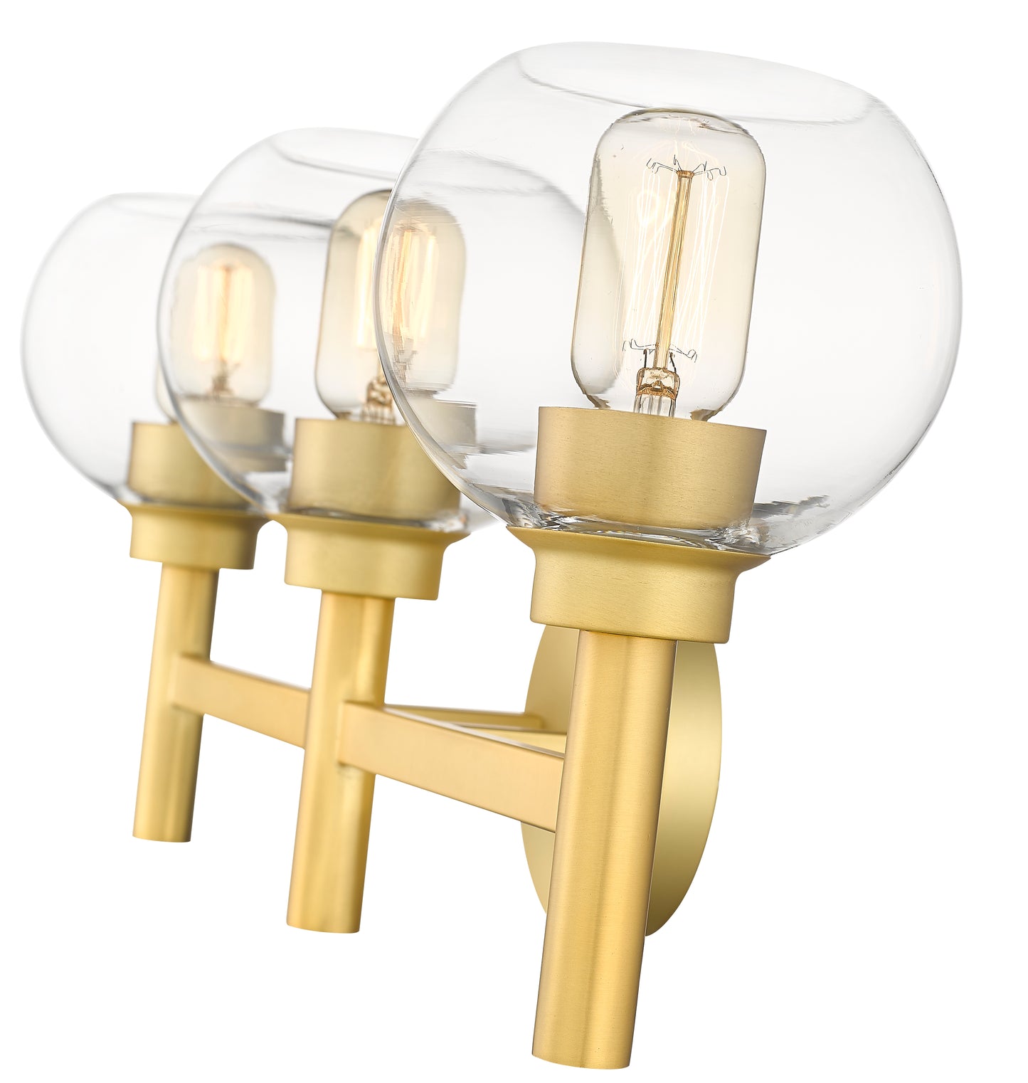 7502-3V-BG - Sutton 3 Light 24" Vanity - Brushed Gold