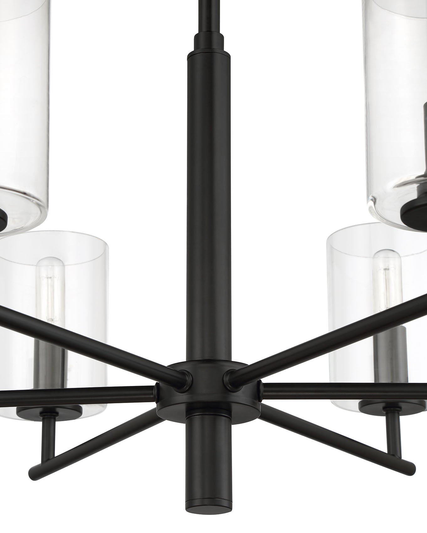 55626-FB - Hailie 6 Light 26" Wide Chandelier - Flat Black