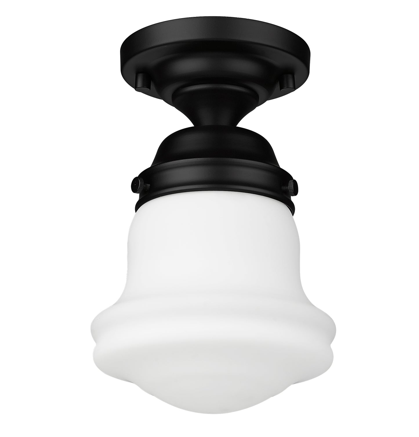 735F1-MB - Vaughn 1 Light Flush 6" Mount - Matte Black