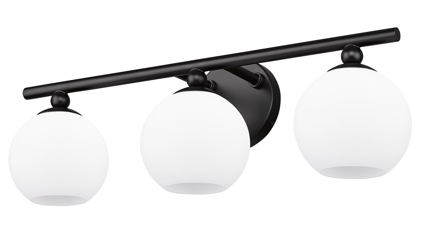 1100-3V-MB - Neoma 3 Light 22" Vanity - Matte Black