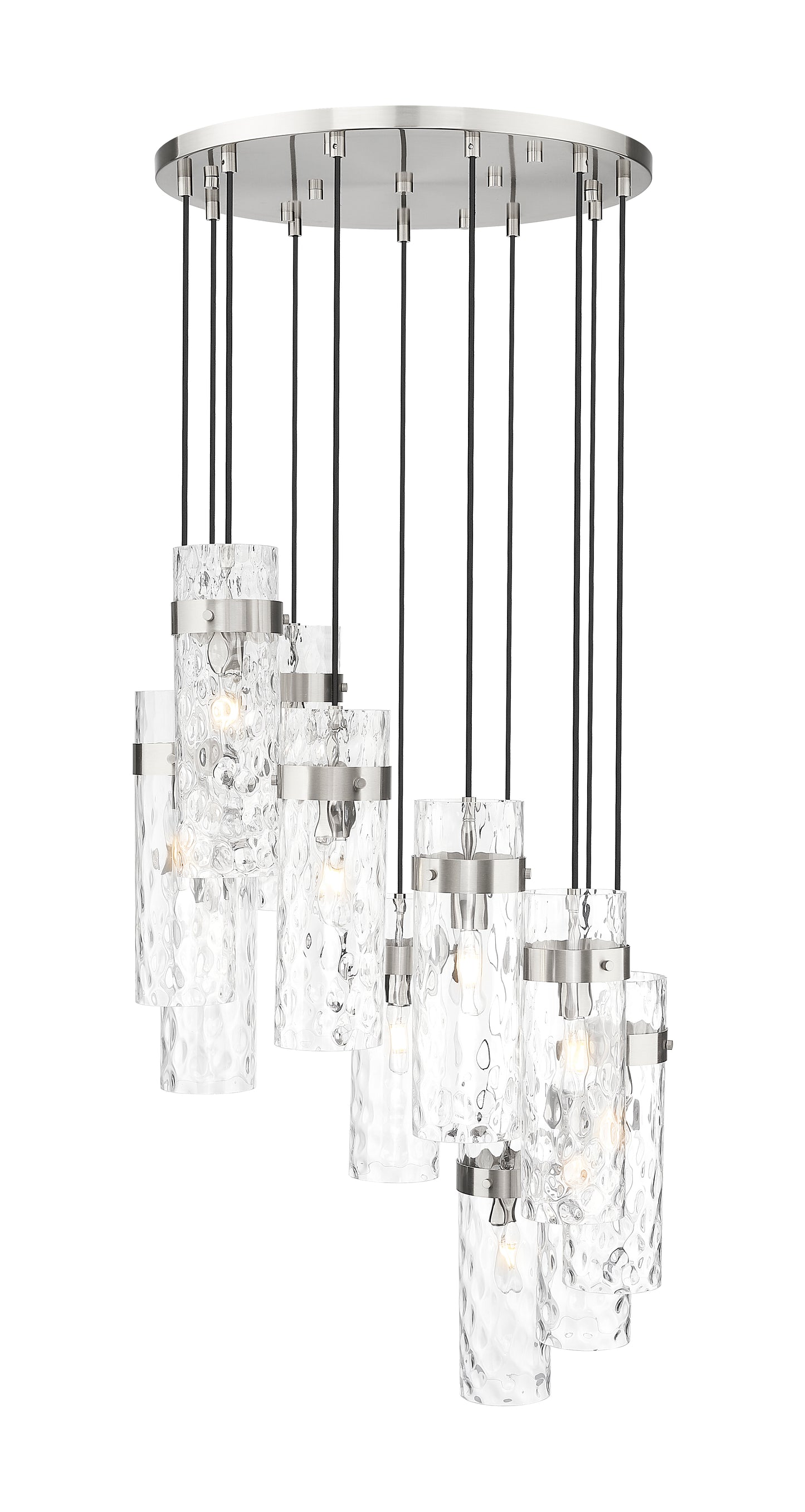 7002P5-11R-BN - Fontaine 11 Light 26" Chandelier - Brushed Nickel