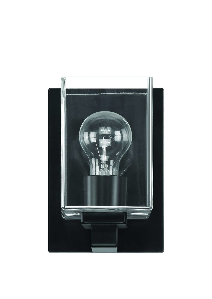18506FB1 - McClane 1 Light 8" High Wall Sconce - Flat Black