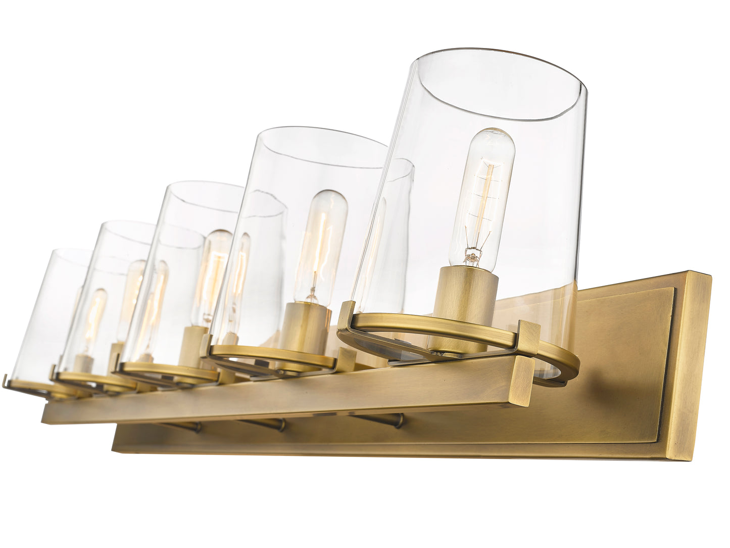3032-5V-RB - Callista 5 Light 47" Vanity - Rubbed Brass
