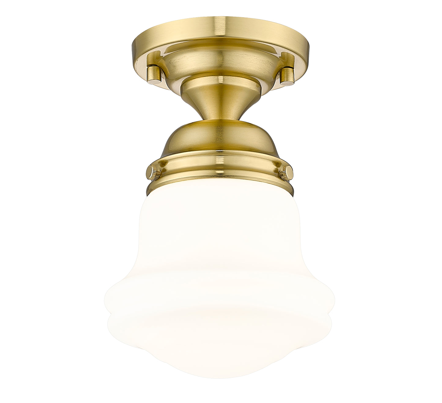 735F1-LG - Vaughn 1 Light Flush 6" Mount - Luxe Gold