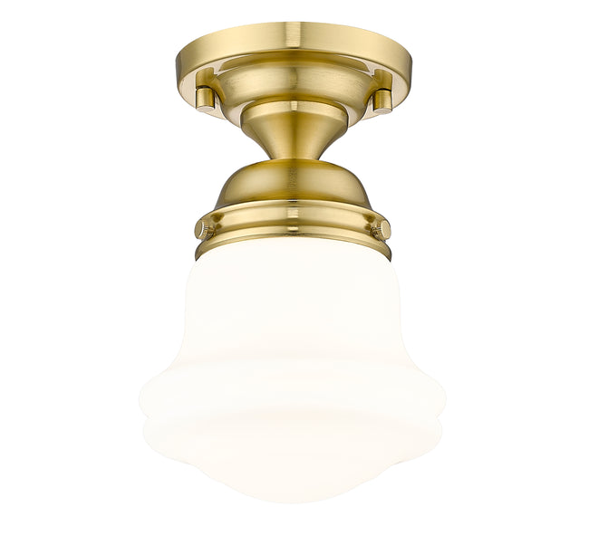 735F1-LG - Vaughn 1 Light Flush 6" Mount - Luxe Gold
