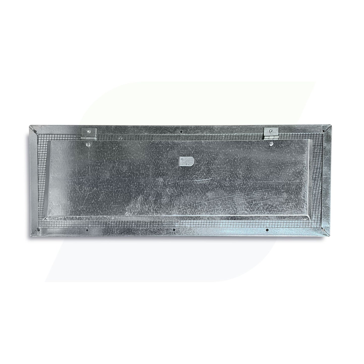 6" x 16" Louvered Foundation Vent with Screen and Damper - 28 Gauge