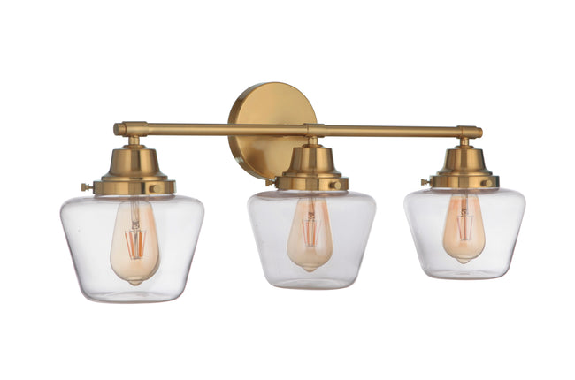 19528SB3 - Essex 3 Light 28" Wide Vanity Light - Satin Brass