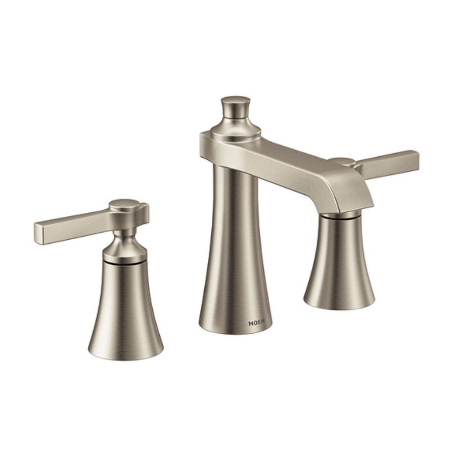 TS6984BN - Flara Two-Handle High Arc Bathroom Faucet - Brushed Nickel