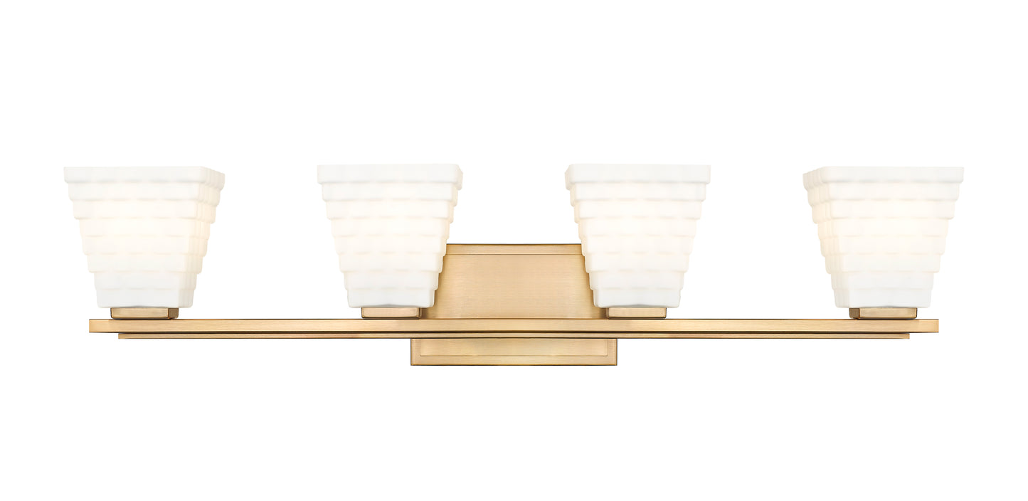 7514-4V-MGLD - Annalise 4 Light 32" Vanity - Modern Gold
