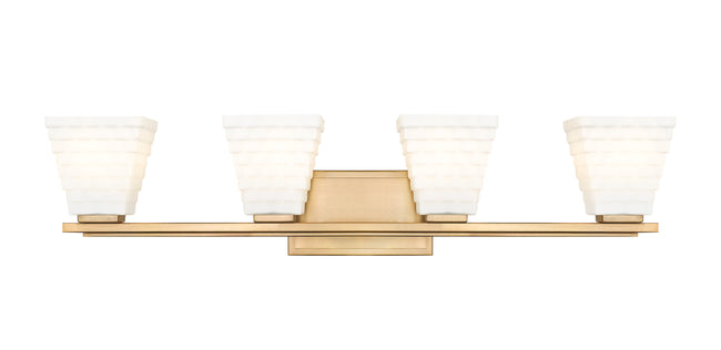 7514-4V-MGLD - Annalise 4 Light 32" Vanity - Modern Gold