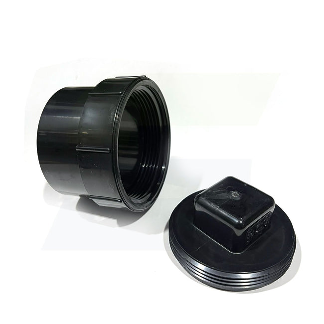 I169200 - 2" Spigot x Cleanout w/ Plug ABS DWV Cleanout Adapter 5816