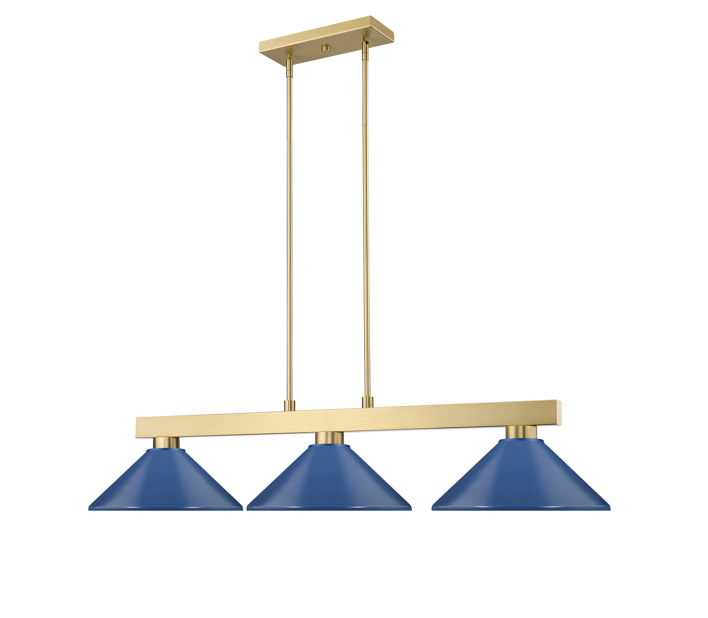 152MGLD-MNB - Cobalt 3 Light 50" Billiard - Modern Gold