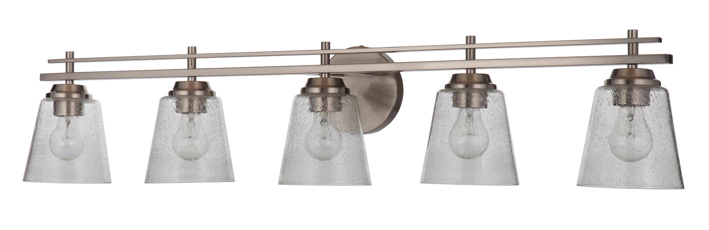 19642BNK5 - Drake 5 Light 42" Wide Vanity Light - Brushed Nickel