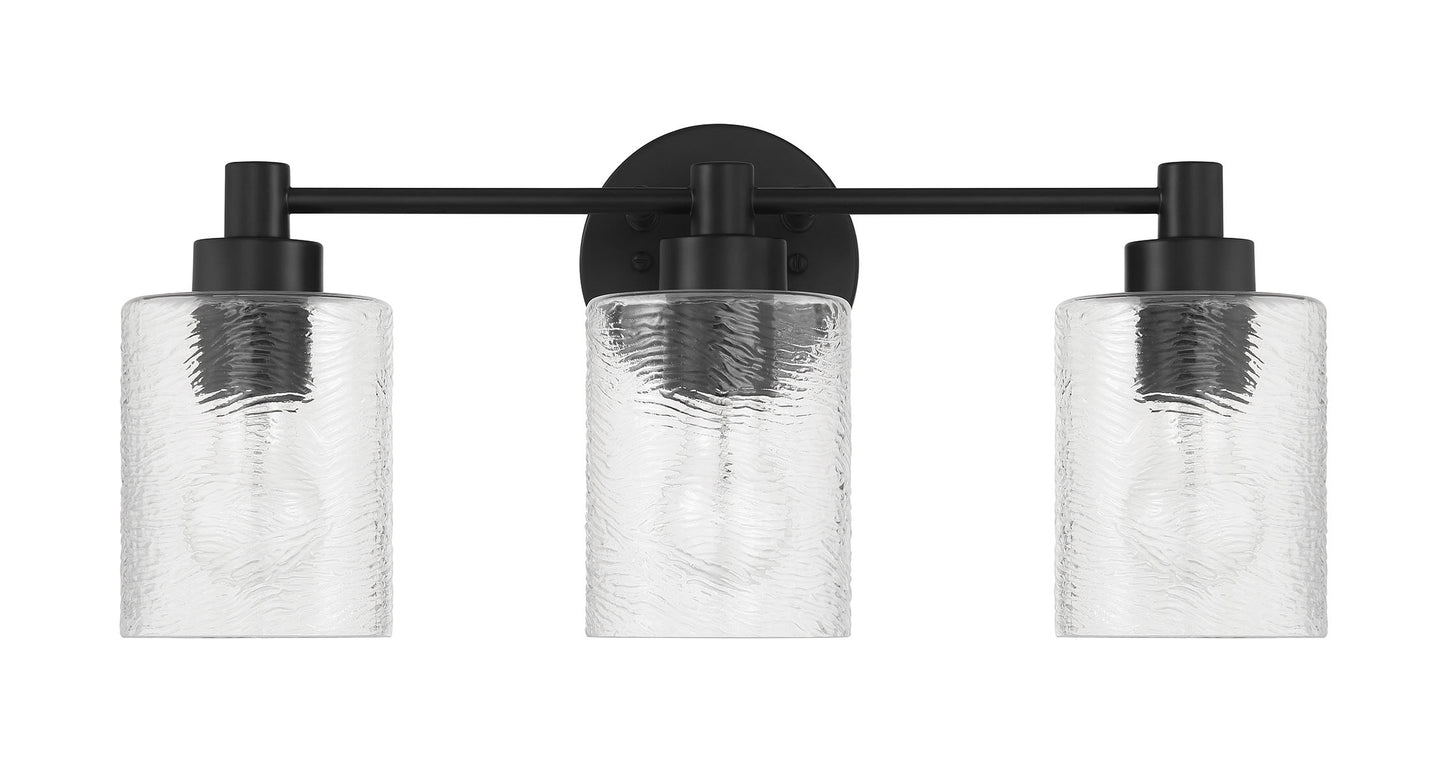 60203-FB - Lyndsey 3 Light 20" Wide Vanity Light - Flat Black