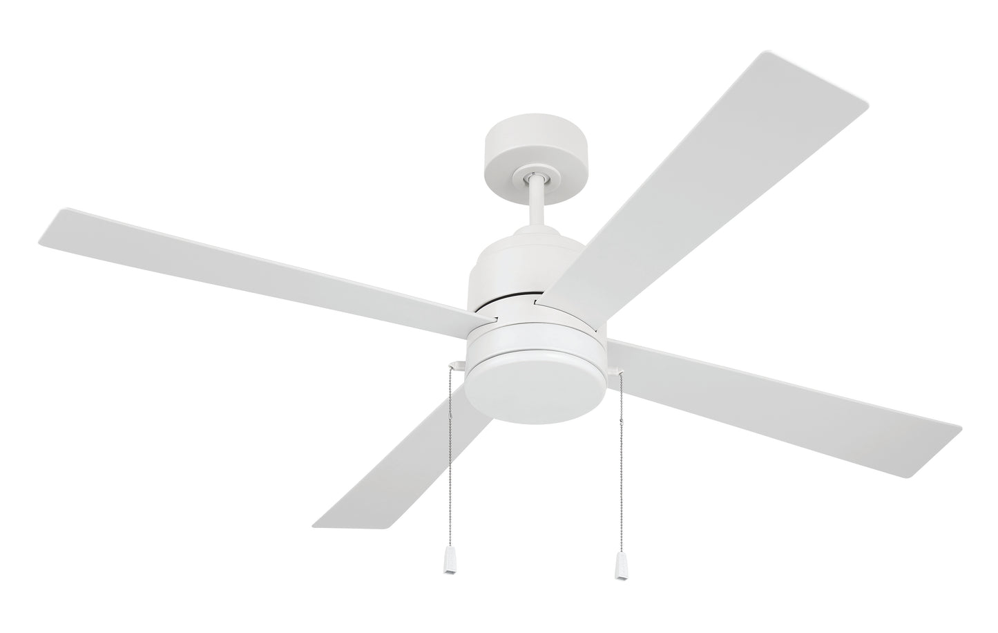 OMCY52W4-PC - Outdoor McCoy 52 4 Blade with Pull Chains 52" 4 Blade Indoor Outdoor Ceiling Fan with Light Kit - White