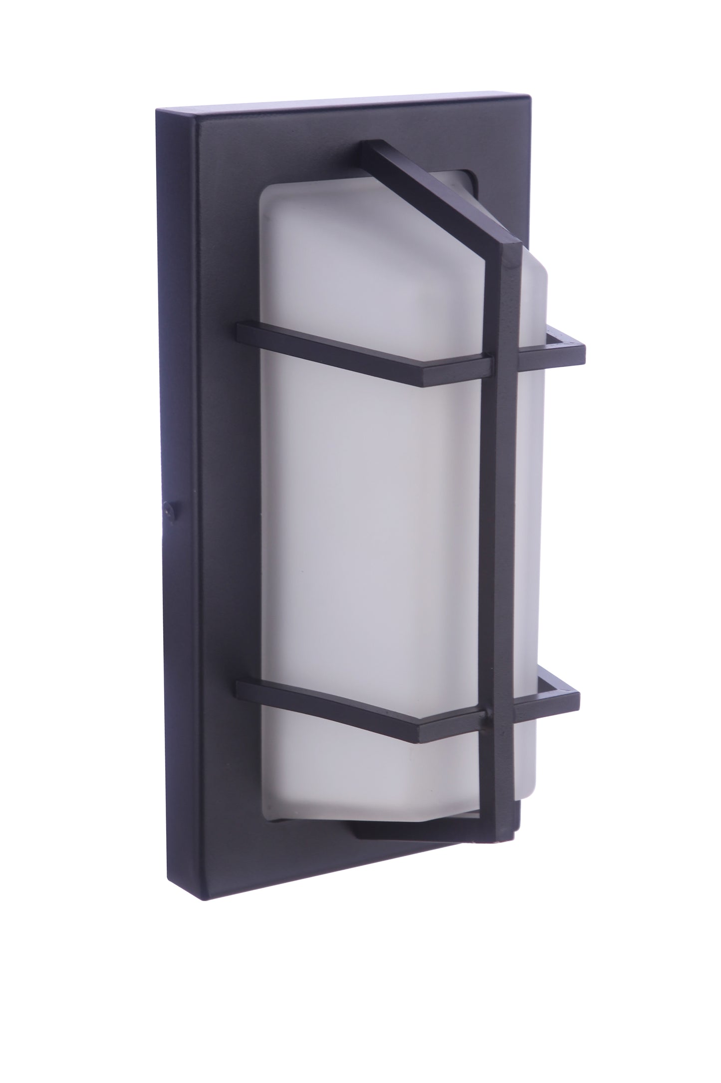 ZA6102-TB - Bulkhead Rectangular 1 Light 10" High Outdoor Wall/Ceiling Mount - Textured Black
