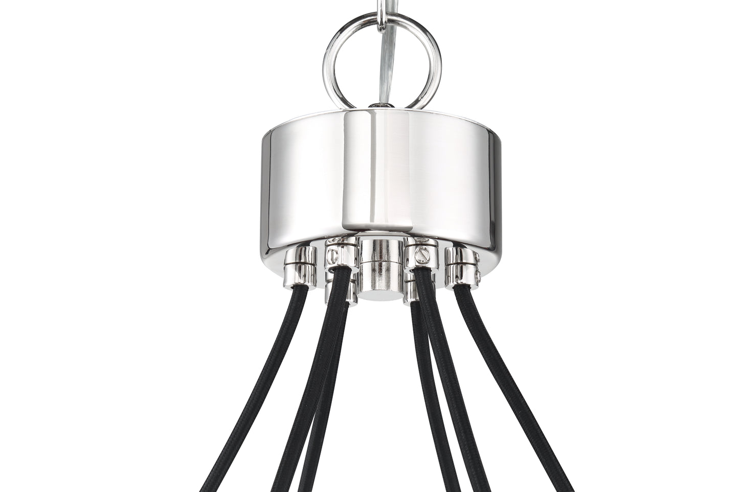 53326-CH - Que 6 Light 28" Wide Chandelier - Chrome