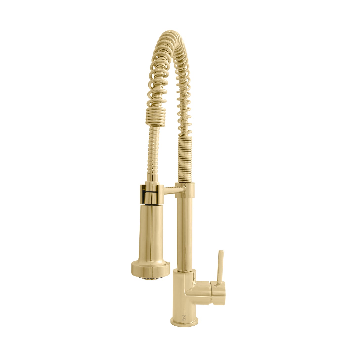 APL-KF-PG - Apollo Pull Down Spring Kitchen Faucet in Polished Gold