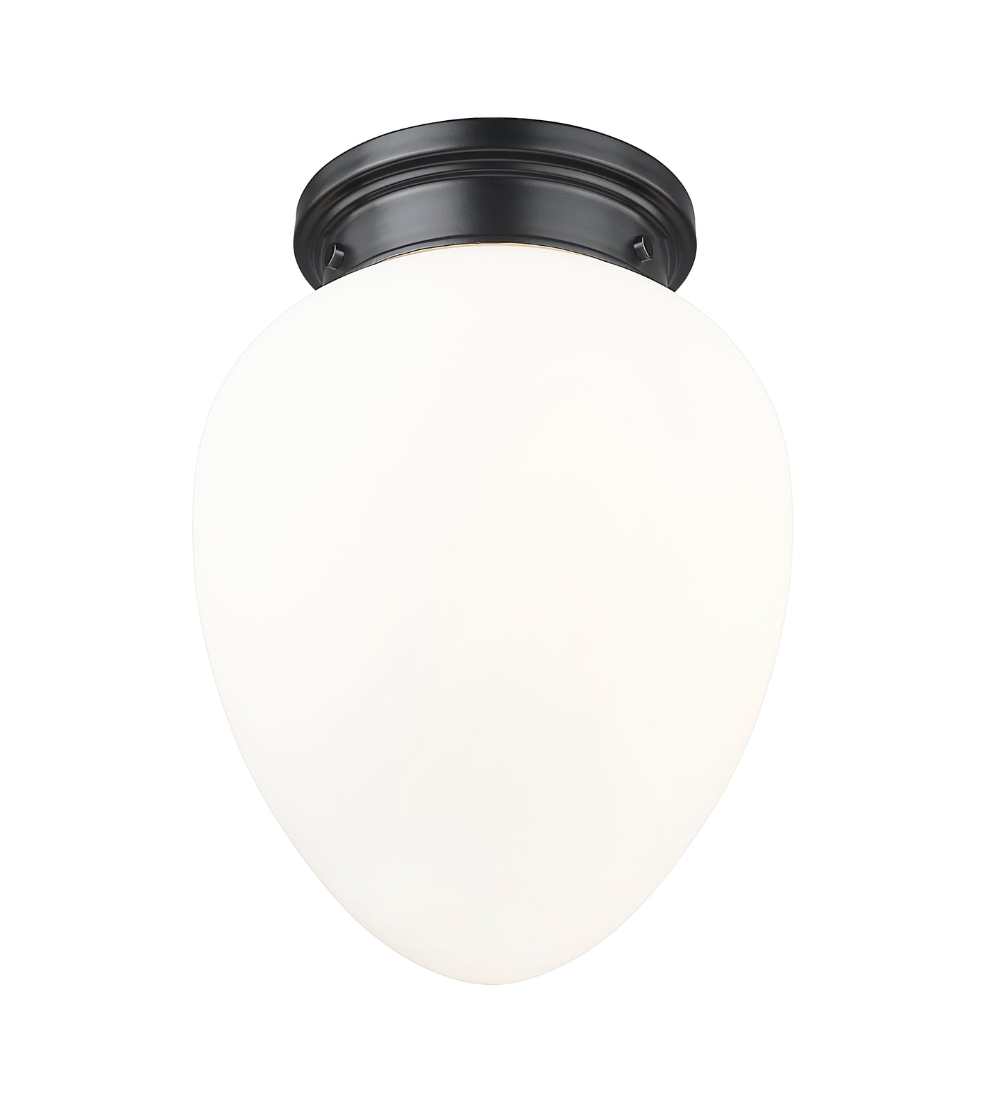 1945F9-MB - Gideon 1 Light Flush 10" Mount - Matte Black