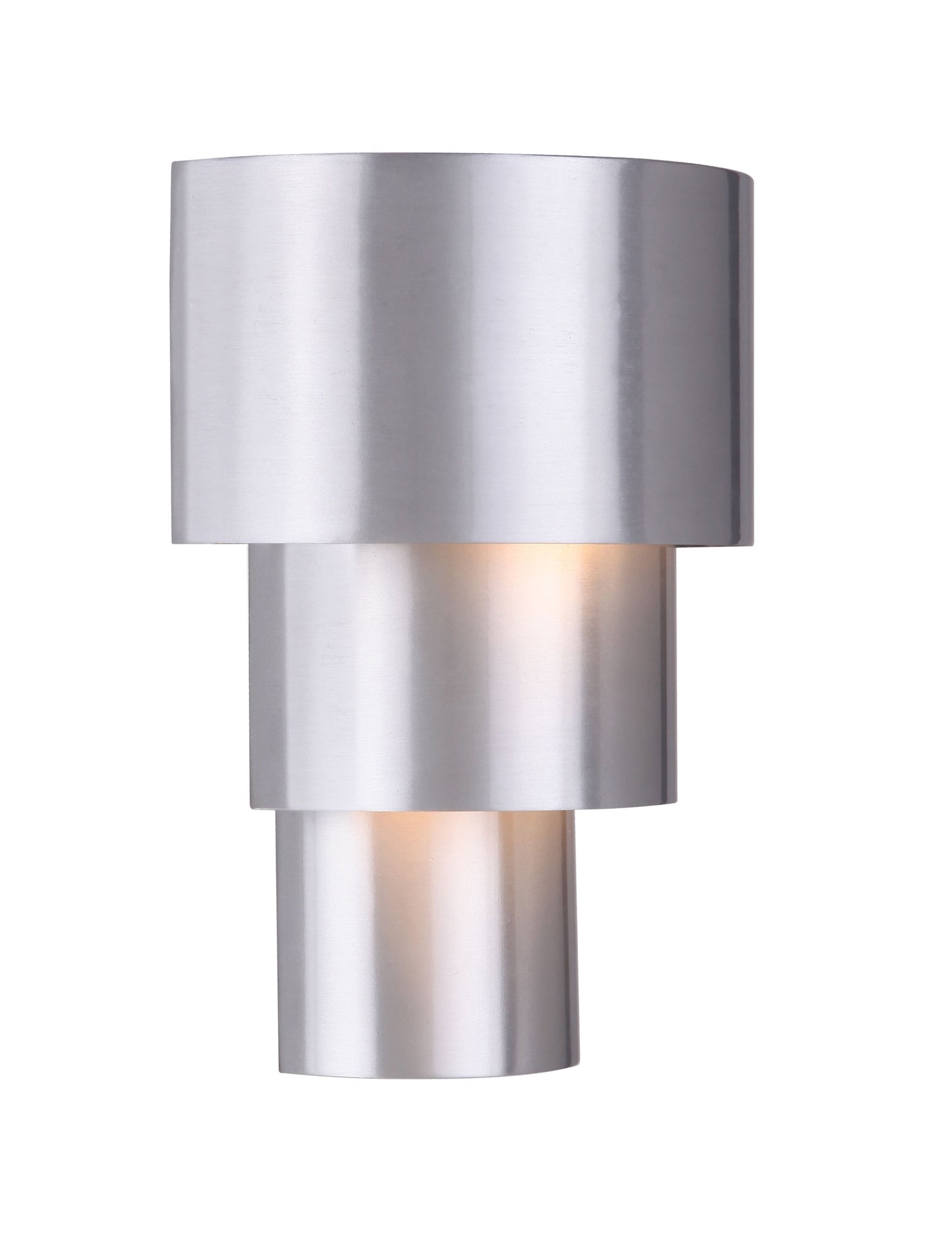 ZA5122-SA-LED - Midtown 1 Light 11" High Outdoor Pocket Lantern - Satin Aluminum