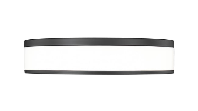 1012F16-MB-LED - Ballord 1 Light Flush 16" Mount - Matte Black