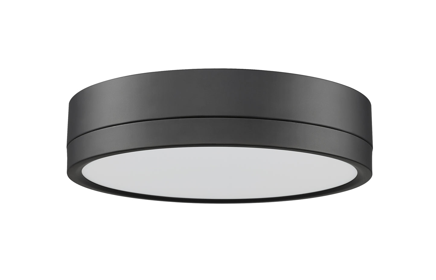 1006F12-MB-LED - Algar 1 Light Flush 12" Mount - Matte Black