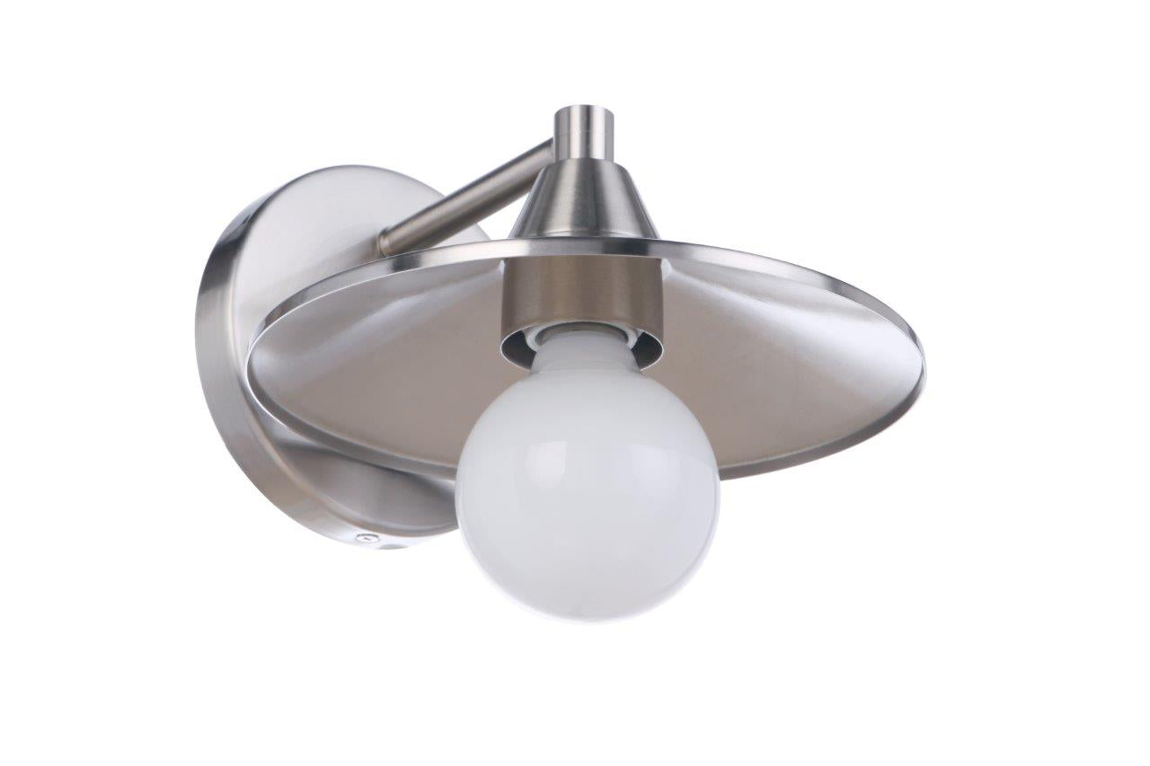 12508BNK1 - Isaac 1 Light 5.12" High Wall Sconce - Brushed Nickel