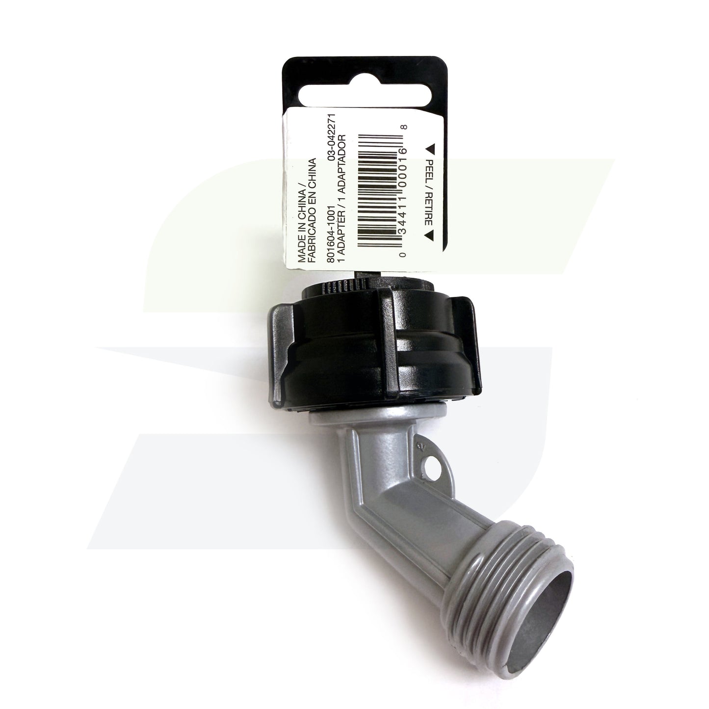 801604-1001 - Metal Single Goose-Neck Garden Hose Connector