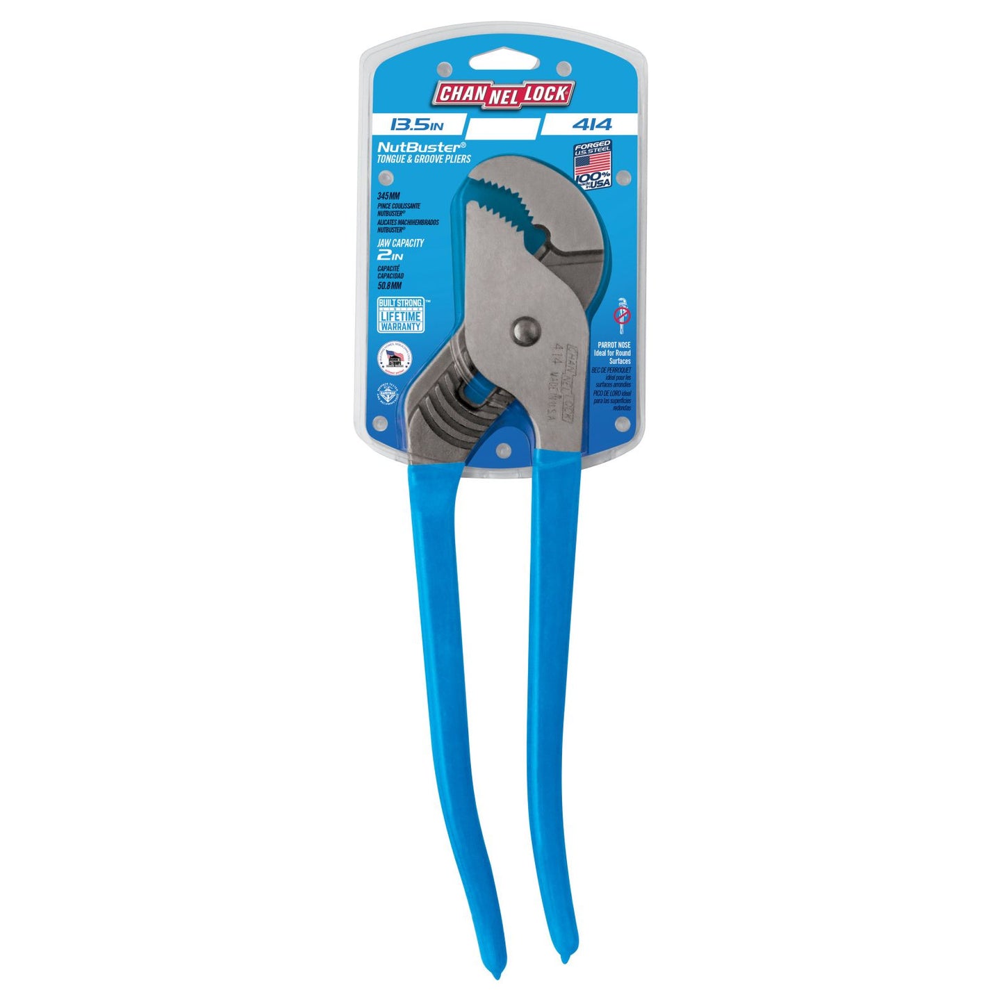414 - 13.5" Nutbuster Parrot Nose Tongue & Groove Pliers