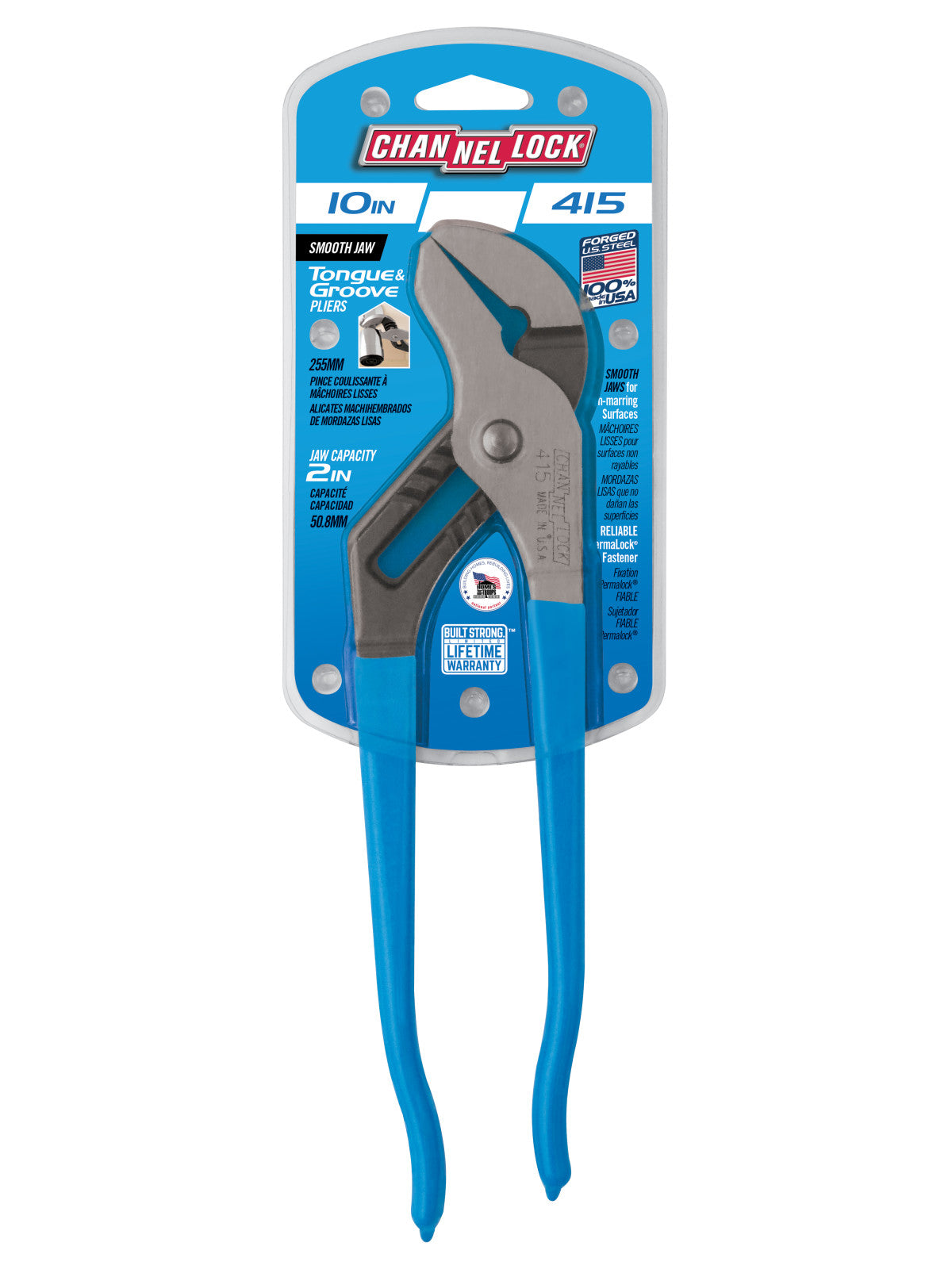 415 - 10" Smooth Jaw Tongue & Groove Pliers