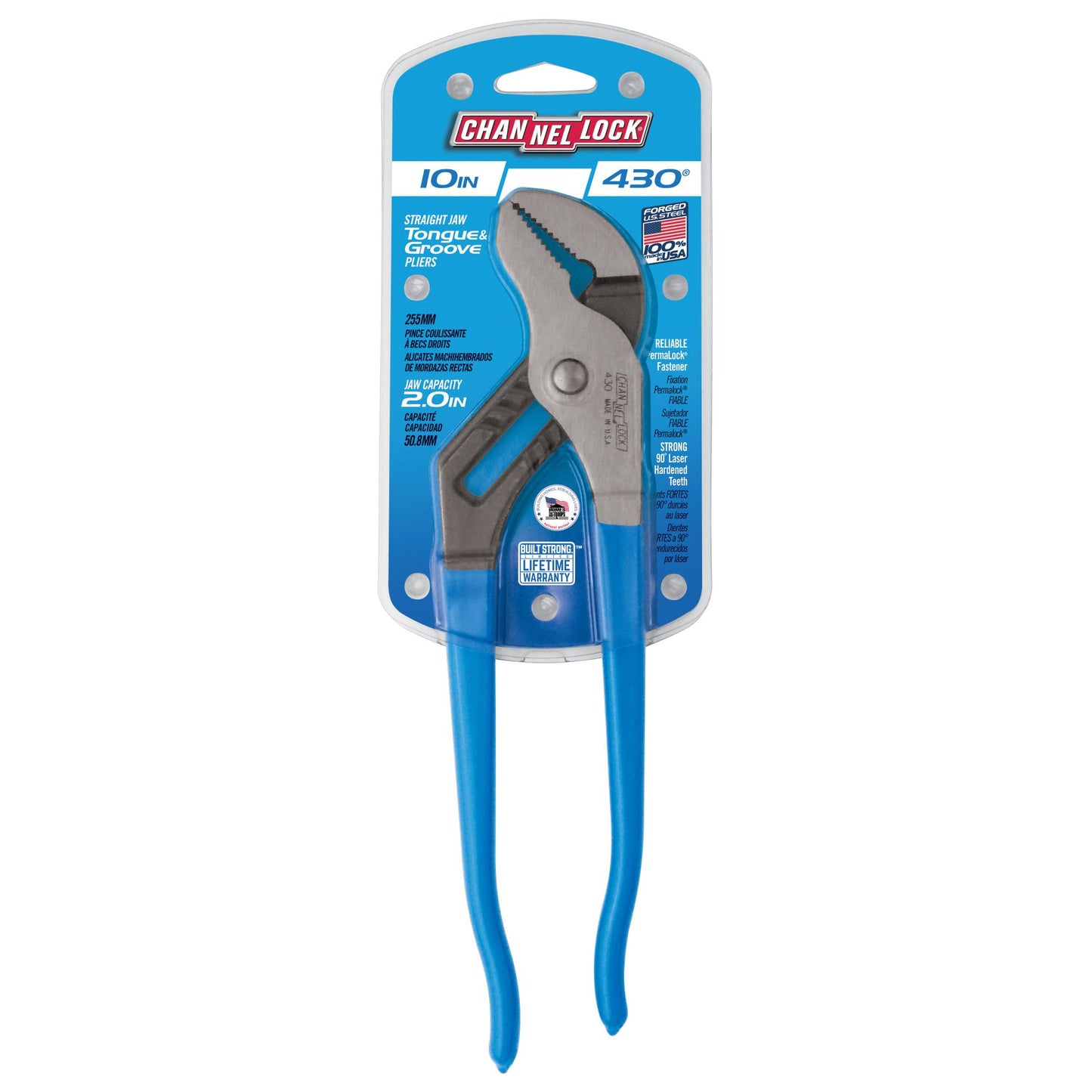 430 - 10" Straight Jaw Tongue & Groove Pliers