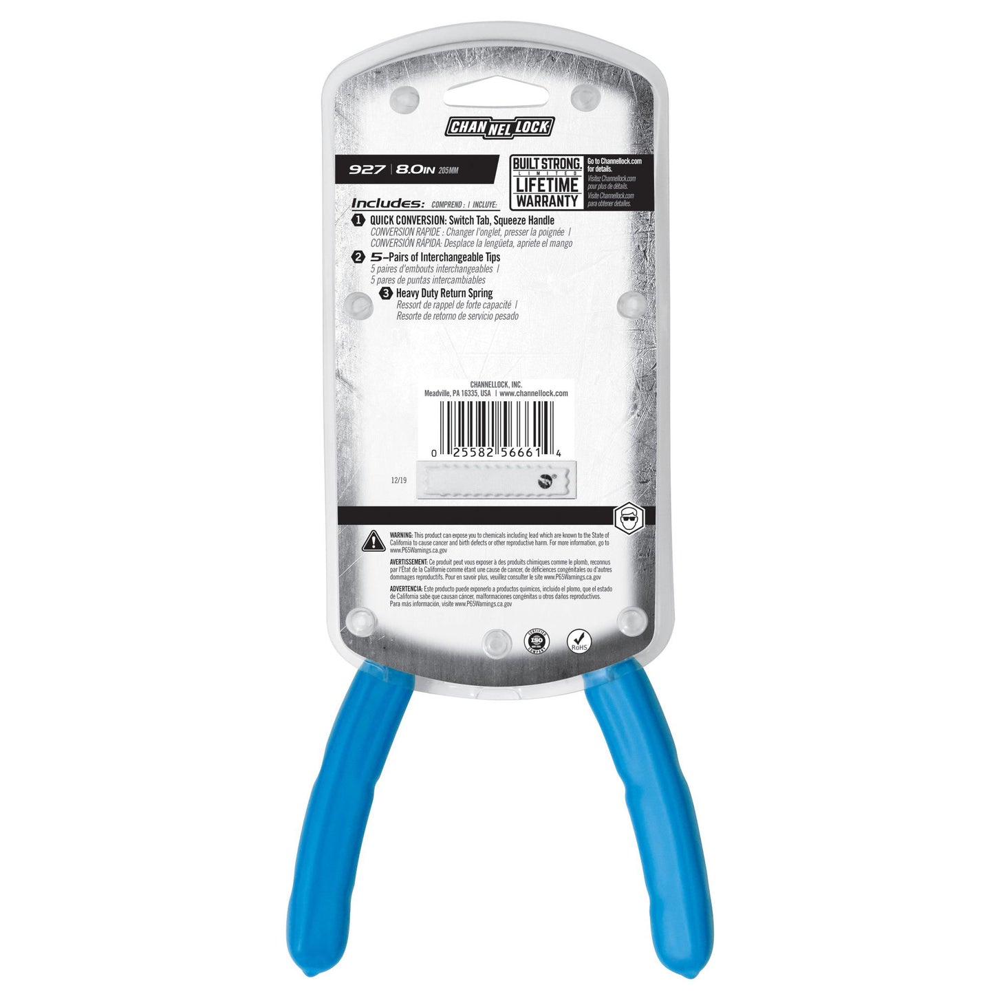 927 - 8" Convertible Retaining Clip Pliers