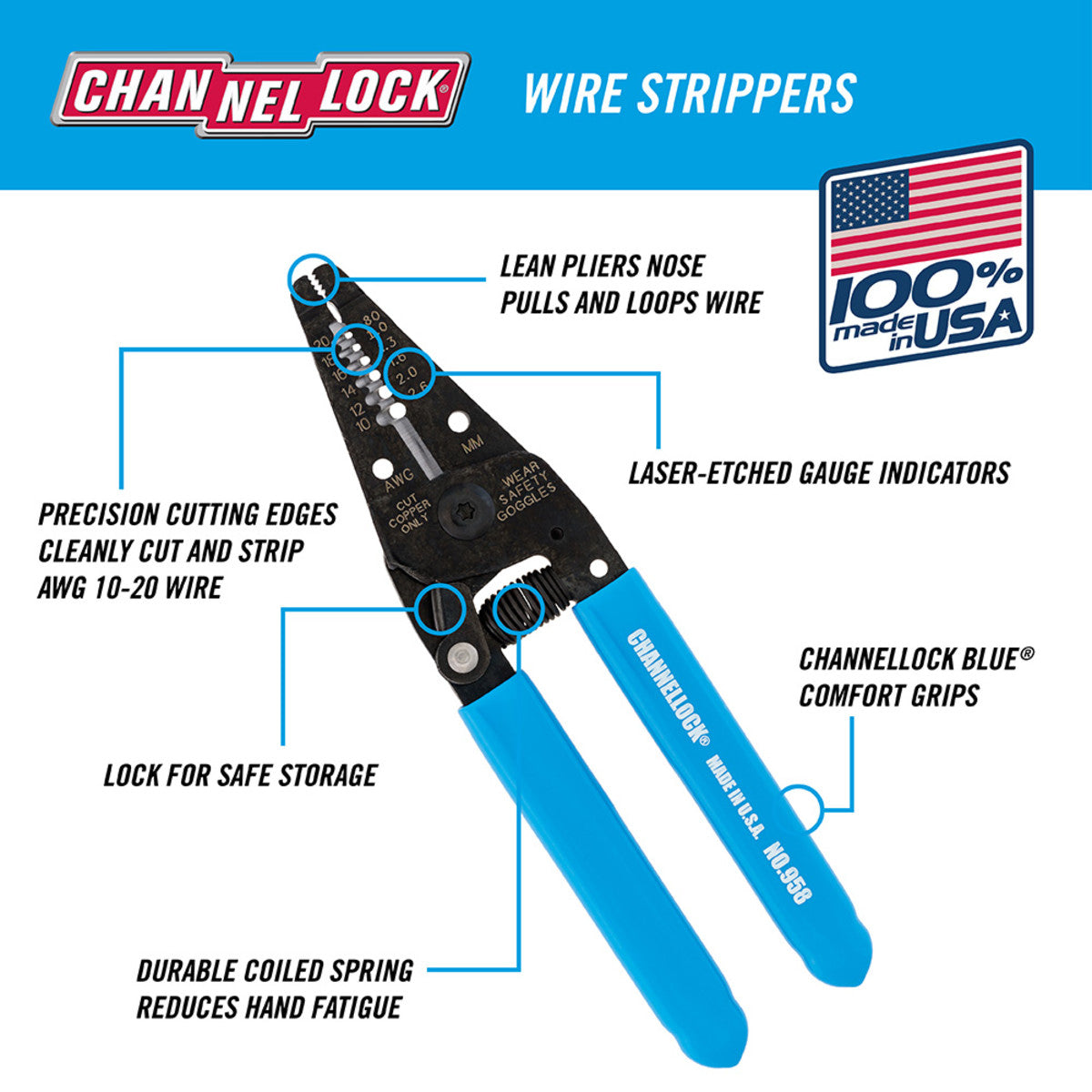 958 - 6" Wire Strippers